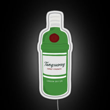 Load image into Gallery viewer, Tanqueray gin bottle RGB neon sign white