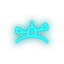 Load image into Gallery viewer, ice_blue teeter totter family children playground outdoors saw child see saw kid baby see led neon factory