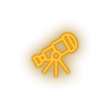 Load image into Gallery viewer, warm_white telescope led adventure astronomy observation outer space space telescope view neon factory