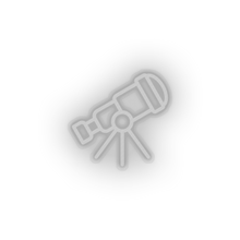 Load image into Gallery viewer, white telescope led adventure astronomy observation outer space space telescope view neon factory