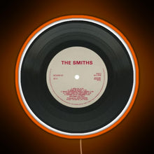 Load image into Gallery viewer, the smiths music disc RGB neon sign orange
