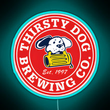 Load image into Gallery viewer, Thirsty Dog Brewery RGB neon sign lightblue
