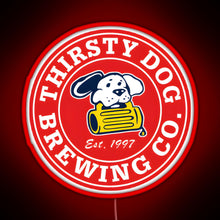 Load image into Gallery viewer, Thirsty Dog Brewery RGB neon sign red
