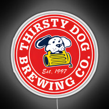 Load image into Gallery viewer, Thirsty Dog Brewery RGB neon sign white