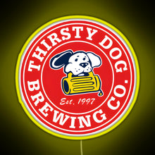 Load image into Gallery viewer, Thirsty Dog Brewery RGB neon sign yellow