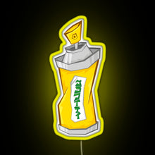 Load image into Gallery viewer, Tokyo To Spray Can Katakana RGB neon sign yellow