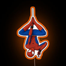 Load image into Gallery viewer, tom holland spidey depend RGB neon sign orange