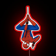 Load image into Gallery viewer, tom holland spidey depend RGB neon sign red