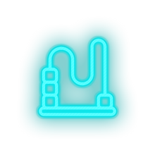 Load image into Gallery viewer, ice_blue toys family baby children beads count counting child kid educative educational led neon factory