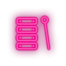 Load image into Gallery viewer, pink toys family children xylophone music child educative kid baby educational led neon factory