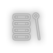 Load image into Gallery viewer, white toys family children xylophone music child educative kid baby educational led neon factory
