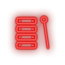Load image into Gallery viewer, red toys family children xylophone music child educative kid baby educational led neon factory