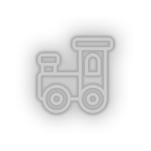 Load image into Gallery viewer, white toys family train children baby play child kid choo toy led neon factory