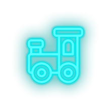 Load image into Gallery viewer, ice_blue toys family train children baby play child kid choo toy led neon factory