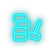 Load image into Gallery viewer, ice_blue toys hammer mallet building blocks children family play child kid baby toy led neon factory