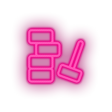 Load image into Gallery viewer, pink toys hammer mallet building blocks children family play child kid baby toy led neon factory