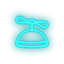Load image into Gallery viewer, ice_blue toys propeller family children kid play child hat baby toy led neon factory