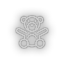 Load image into Gallery viewer, white toys stuffed family children baby toy child teddy kid bear play led neon factory