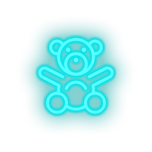 Load image into Gallery viewer, ice_blue toys stuffed family children baby toy child teddy kid bear play led neon factory