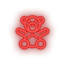Load image into Gallery viewer, red toys stuffed family children baby toy child teddy kid bear play led neon factory