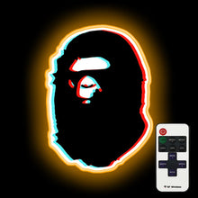 Load image into Gallery viewer, trippy bape neon sign
