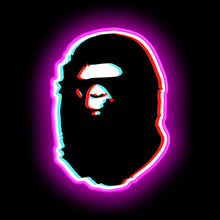 Load image into Gallery viewer, trippy-bape-neon-sign