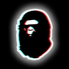Load image into Gallery viewer, trippy-bape-neon-sign