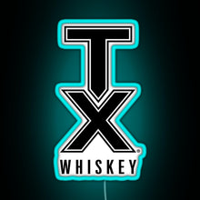 Load image into Gallery viewer, tx whiskey RGB neon sign lightblue