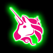 Load image into Gallery viewer, Uniswap  unicorn rainbow cute funny neon sign