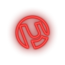 Load image into Gallery viewer, red utorrent social network brand logo led neon factory
