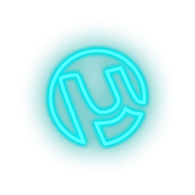 Load image into Gallery viewer, ice_blue utorrent social network brand logo led neon factory