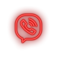 Load image into Gallery viewer, red viber social network brand logo led neon factory