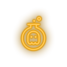 Load image into Gallery viewer, warm_white video game bowl ghost led neon factory