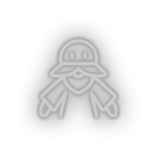 Load image into Gallery viewer, white video game character led neon factory