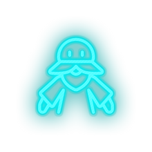 Load image into Gallery viewer, ice_blue video game character led neon factory
