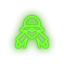 Load image into Gallery viewer, green video game character led neon factory