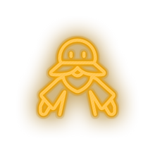 Load image into Gallery viewer, warm_white video game character led neon factory