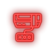 Load image into Gallery viewer, red video game console led neon factory
