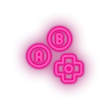 Load image into Gallery viewer, pink video game control directions led neon factory