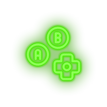 Load image into Gallery viewer, green video game control directions led neon factory