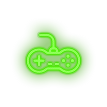 Load image into Gallery viewer, green video game controller led neon factory