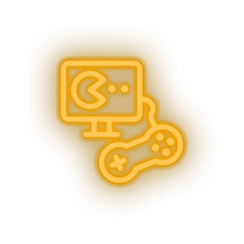Load image into Gallery viewer, warm_white video game controller monitor led neon factory