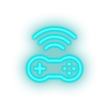 Load image into Gallery viewer, ice_blue video game controller wifi led neon factory