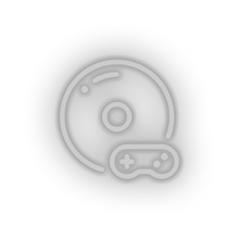 Load image into Gallery viewer, white video game disk controller led neon factory
