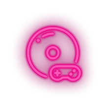 Load image into Gallery viewer, pink video game disk controller led neon factory