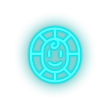 Load image into Gallery viewer, ice_blue video game flower 3 led neon factory