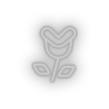 Load image into Gallery viewer, white video game flower enemy led neon factory