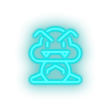 Load image into Gallery viewer, ice_blue video game goomba led neon factory
