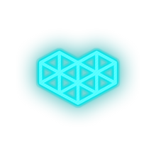 Load image into Gallery viewer, video game logo heart Neon led factory