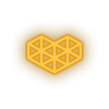 Load image into Gallery viewer, warm_white video game logo heart led neon factory